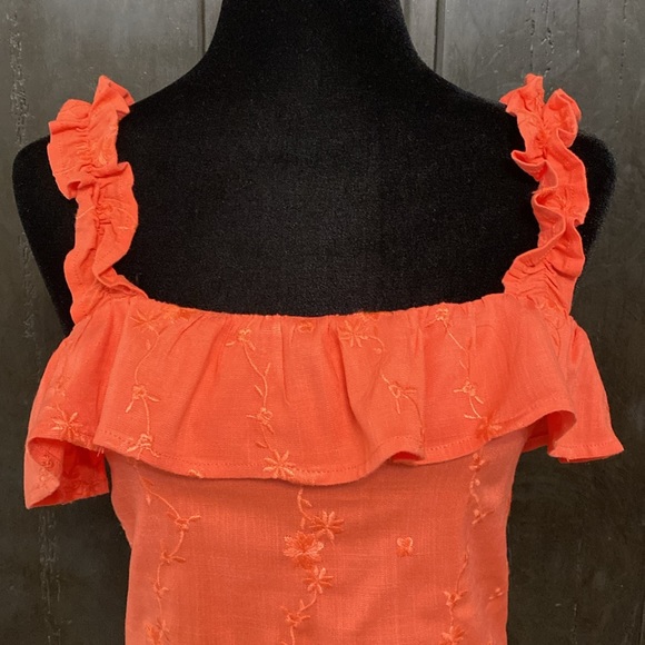 Forever 21 orange sleeveless/crop top - Size medium - Picture 4 of 9